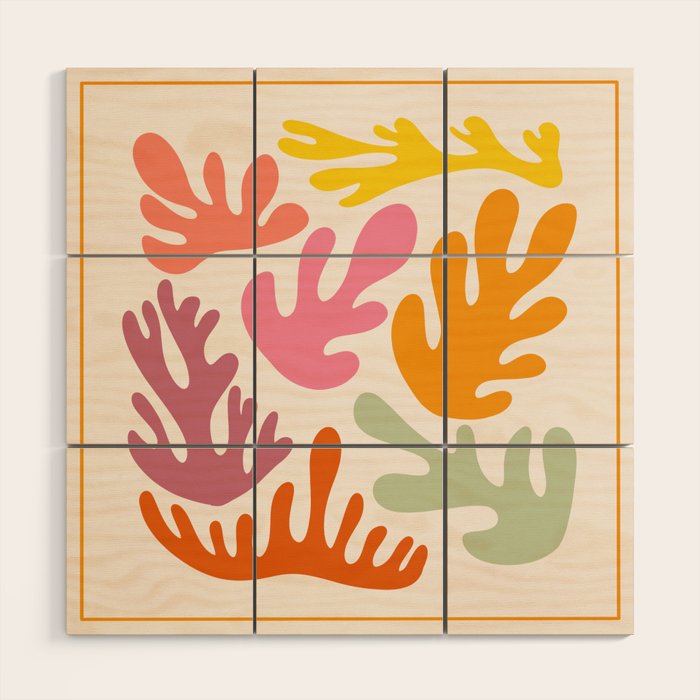 Candy Coral Matisse  Wood Wall Art Gallery Image 1