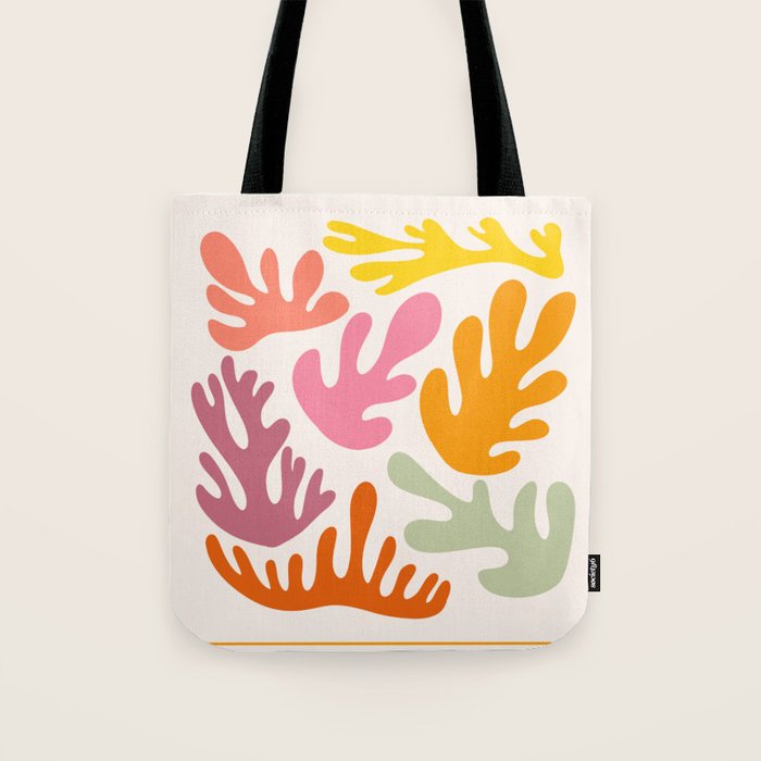Candy Coral Matisse  Tote Bag Gallery Image 1
