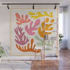 Candy Coral Matisse  Wall Mural Gallery Image 1