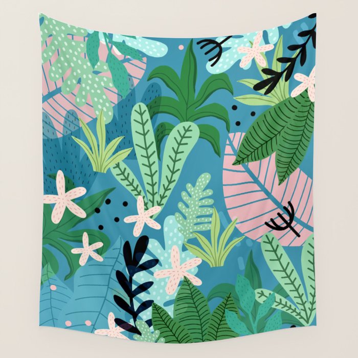 Into the jungle - twilight Wall Tapestry Gallery Image 4