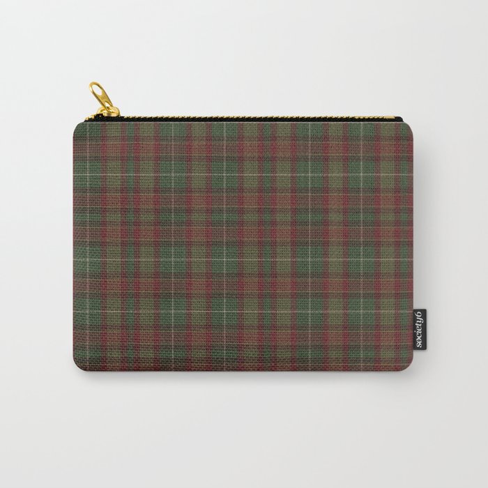 Burgundy Green Classic Plaid Carry All Pouch Gallery Image 1
