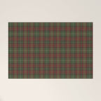Burgundy Green Classic Plaid Welcome Mat Gallery Image 1