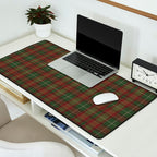 Burgundy Green Classic Plaid Desk Mat Gallery Image 2