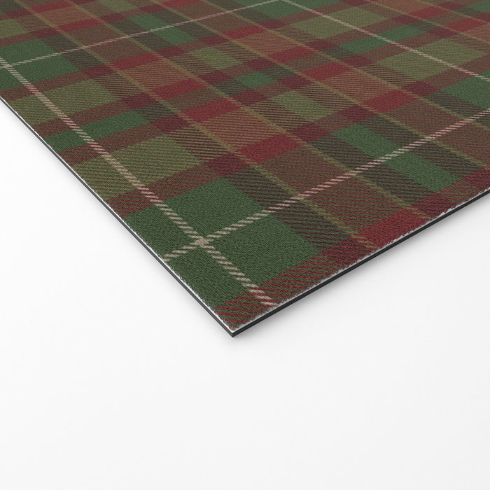 Burgundy Green Classic Plaid Welcome Mat Gallery Image 2