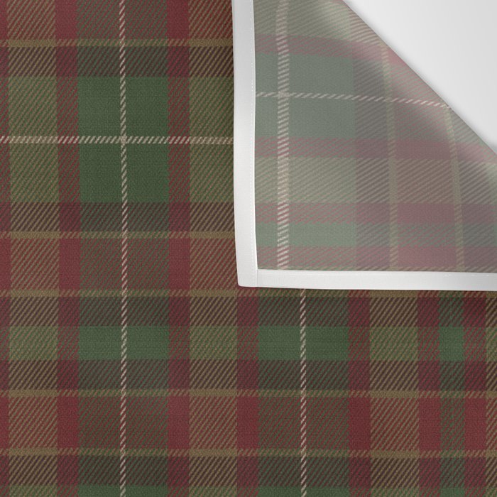 Burgundy Green Classic Plaid Wall Tapestry Gallery Image 3