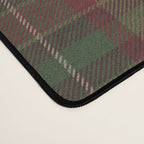 Burgundy Green Classic Plaid Desk Mat Gallery Image 4