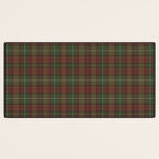 Burgundy Green Classic Plaid Desk Mat Gallery Image 3