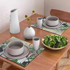 Red Crowned Cranes In Vintage Japanese Floral Landscape Placemat Gallery Image 2
