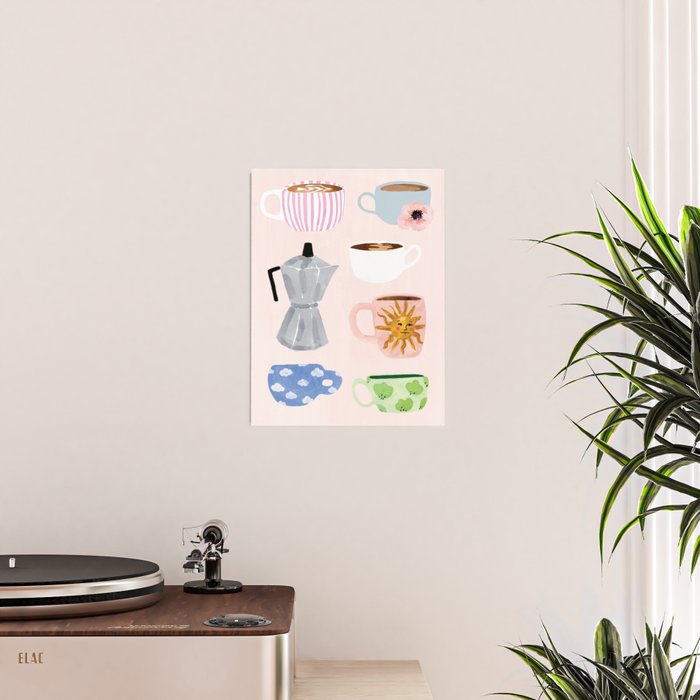 Cute Coffee Mugs Poster Gallery Image 2