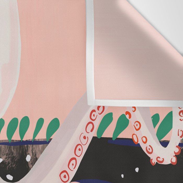 Meditating Octopus Wall Tapestry Gallery Image 3