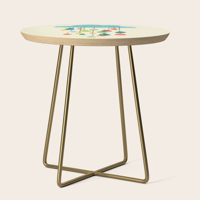 cloudy with a chance of rainbow Side Table Gallery Image 1