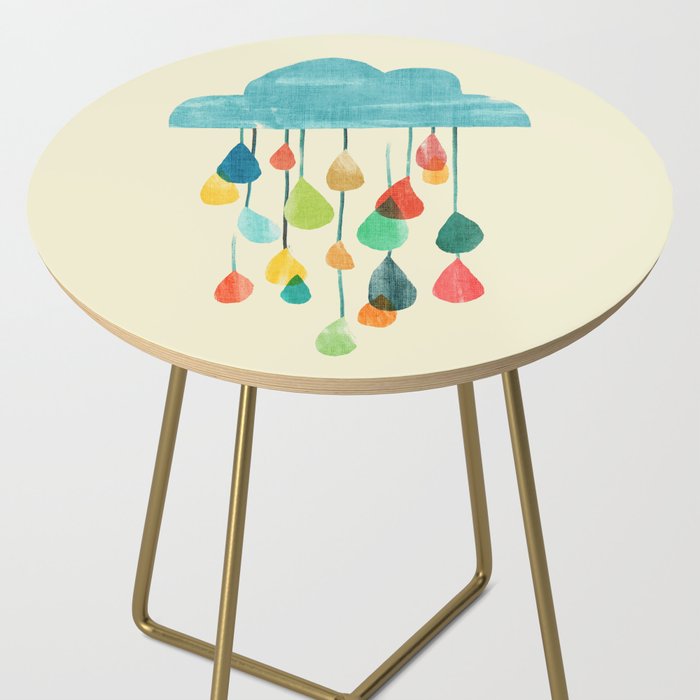 cloudy with a chance of rainbow Side Table Gallery Image 2