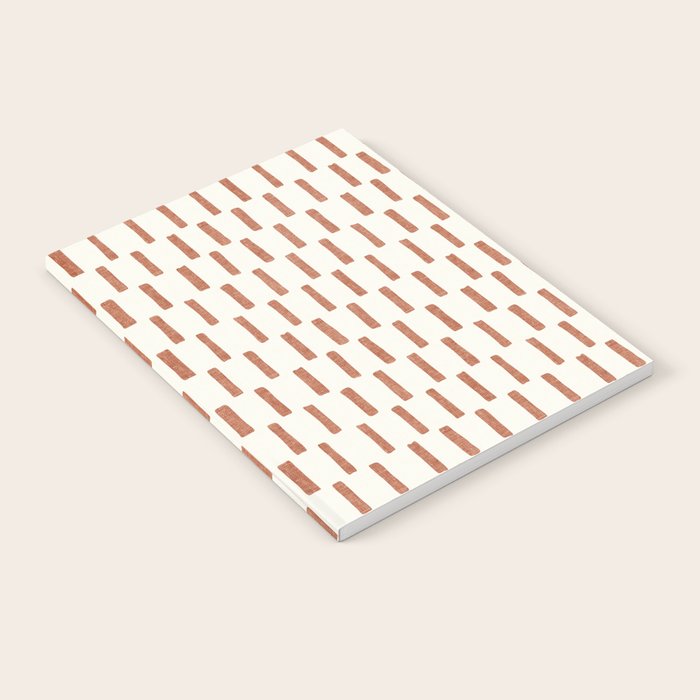 block print dash - terra cotta Notebook Gallery Image 2