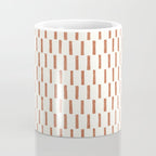 block print dash - terra cotta Coffee Mug Gallery Image 4