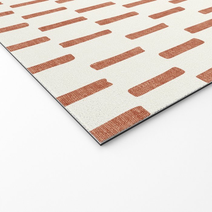 block print dash - terra cotta Welcome Mat Gallery Image 2