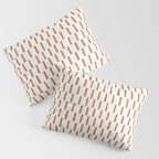 block print dash - terra cotta Pillow Sham Gallery Image 3