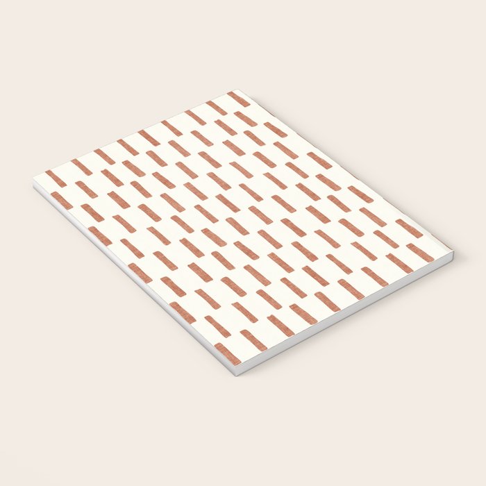 block print dash - terra cotta Notebook Gallery Image 3