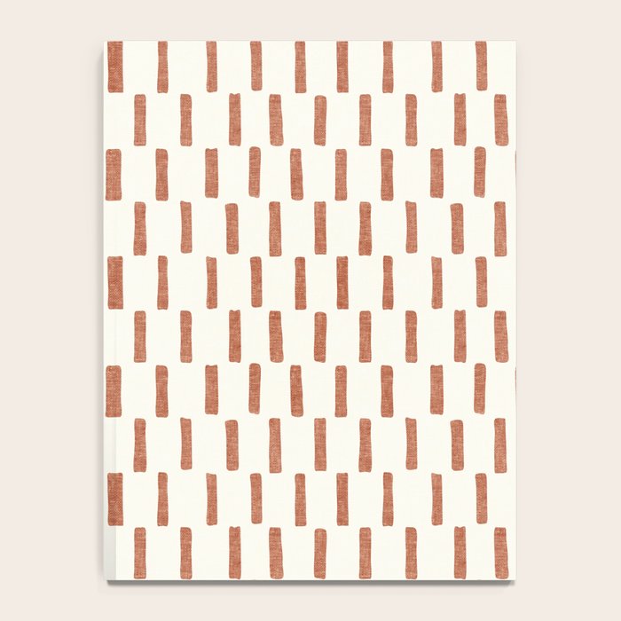 block print dash - terra cotta Notebook Gallery Image 4