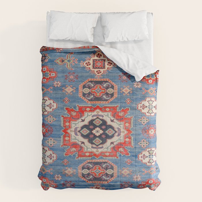 Blue Starblaze Handmade Kazak Rug Comforter Gallery Image 1