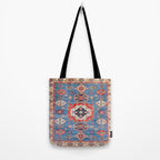 Blue Starblaze Handmade Kazak Rug Tote Bag Gallery Image 2