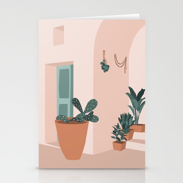 Summer doorway in Greece Stationery Card Gallery Image 2