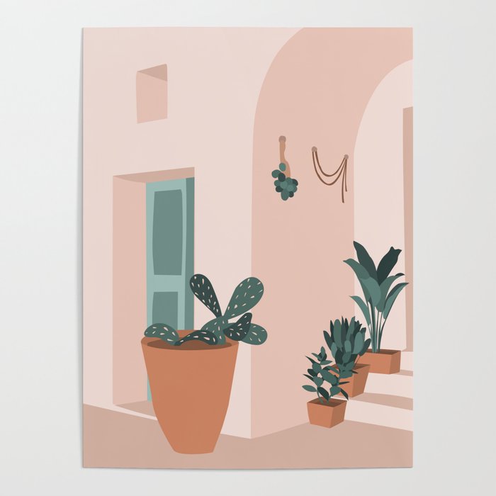 Summer doorway in Greece Poster Gallery Image 4