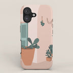 Summer doorway in Greece iPhone Case Gallery Image 1