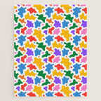 Abstract colorful art splash shape pattern Jigsaw Puzzle Gallery Image 1