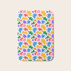 Abstract colorful art splash shape pattern Bath Mat Gallery Image 1