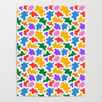 Abstract colorful art splash shape pattern Poster Gallery Image 4