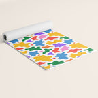 Abstract colorful art splash shape pattern Yoga Mat Gallery Image 2