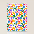 Abstract colorful art splash shape pattern Stationery Card Gallery Image 2