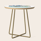 Boston Skyline Illustration Side Table Gallery Image 1
