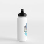 Boston Skyline Illustration Water Bottle Gallery Image 3