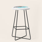 Boston Skyline Illustration Stool Gallery Image 1