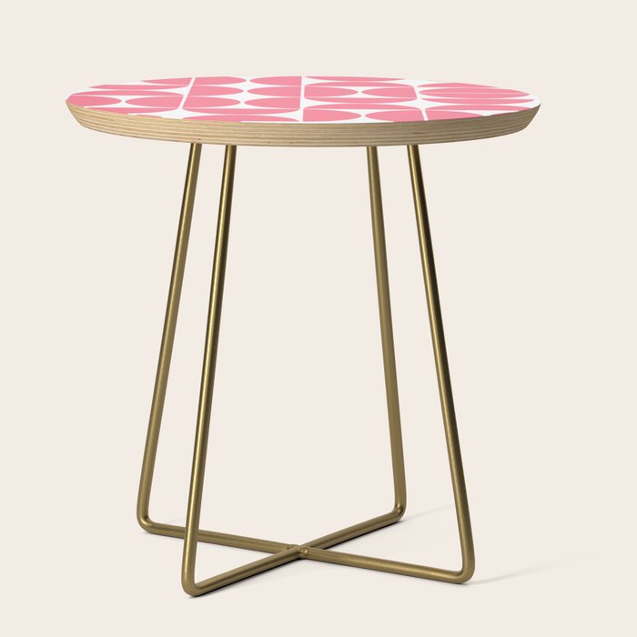 Mid Century Modern Geometric 04 Pink Side Table Gallery Image 1