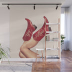 These Boots - Yeehaw Rustic Red n Neutral Wall Mural Gallery Image 1