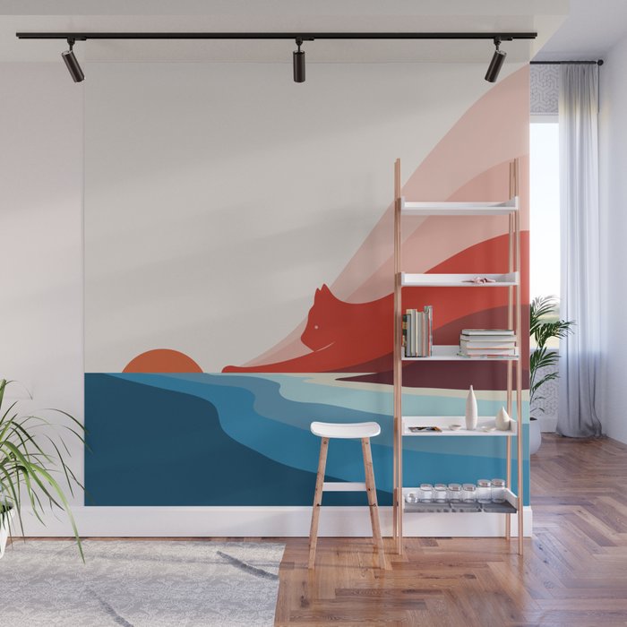 Cat Landscape 6: First Dawn Wall Mural Gallery Image 1
