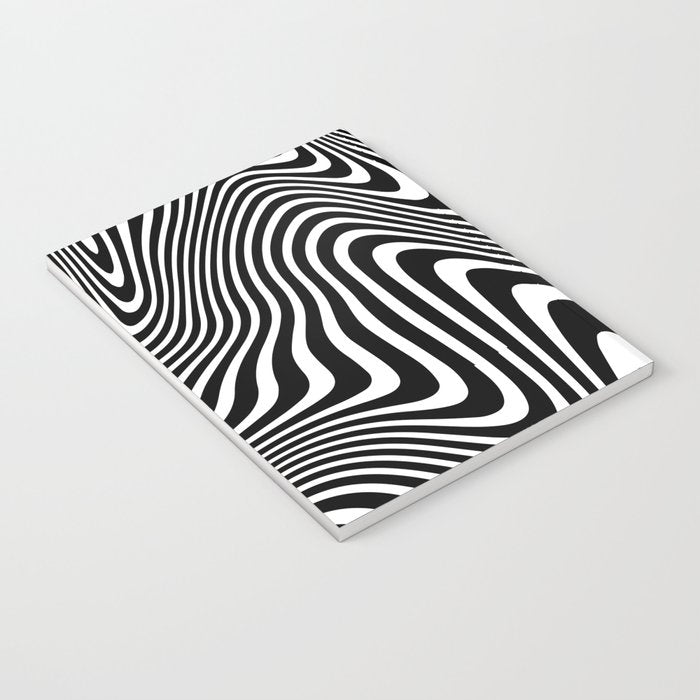 optical illusion (black + white) Notebook Gallery Image 3