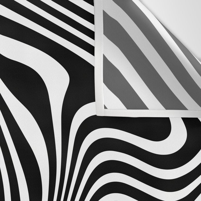 optical illusion (black + white) Wall Tapestry Gallery Image 3