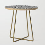 optical illusion (black + white) Side Table Gallery Image 1