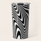 optical illusion (black + white) Travel Mug Gallery Image 1