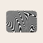 optical illusion (black + white) Bath Mat Gallery Image 1