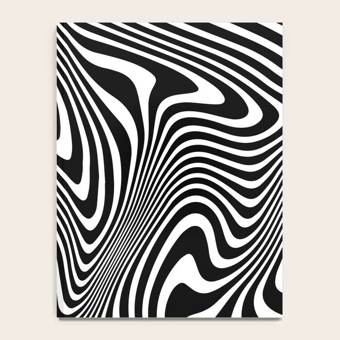 optical illusion (black + white) Notebook Gallery Image 4