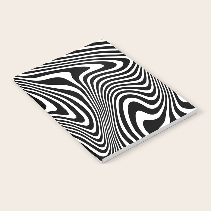 optical illusion (black + white) Notebook Gallery Image 1