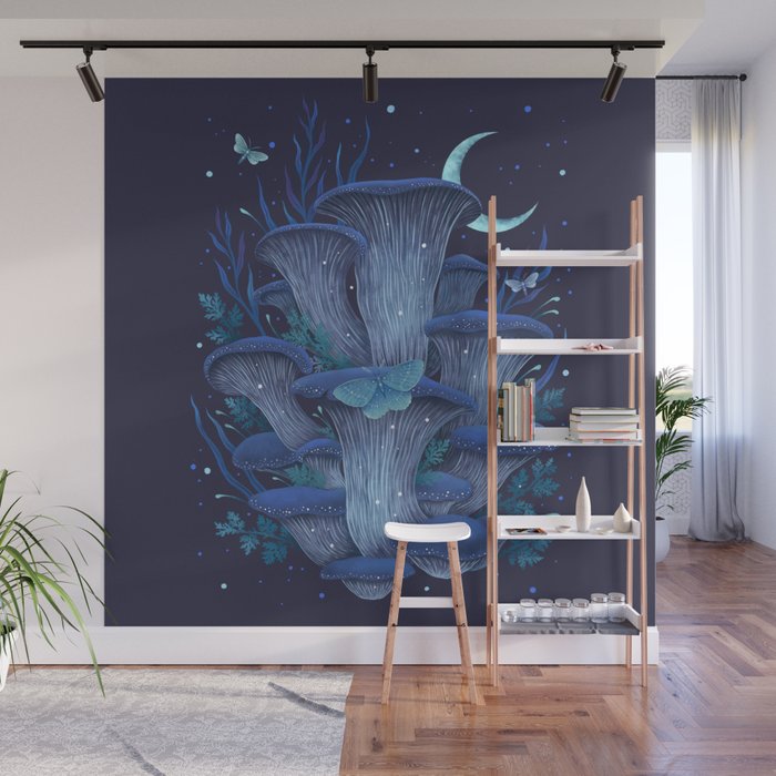Blue Oyster Wall Mural Gallery Image 1