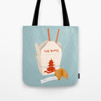 Chinese Food Takeout and Fortune Cookie Tote Bag Gallery Image 1