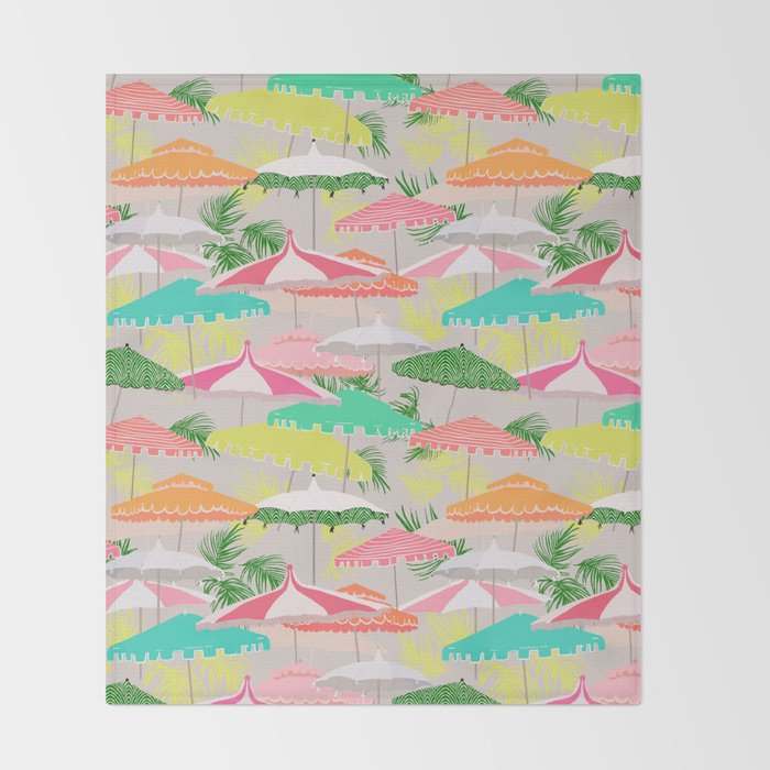 Palm Springs - poolside Throw Blanket Gallery Image 2