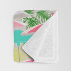 Palm Springs - poolside Throw Blanket Gallery Image 3