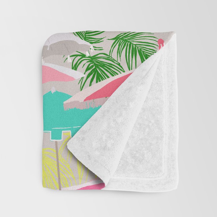 Palm Springs - poolside Throw Blanket Gallery Image 3